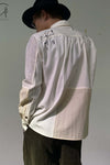 AVIVA JIFEI XUE Ancient Constellation Embroidered Patchwork White Shirt S22-ELSS